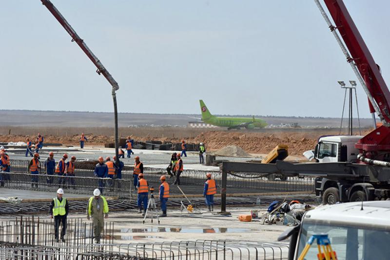 Началось возведение фундамента нового аэропорта в Симферополе