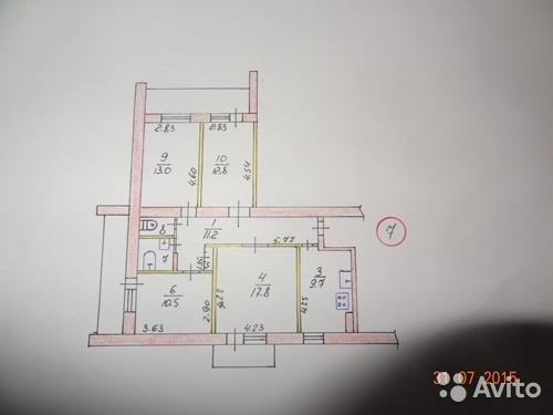 Продается просторная 4-х комнатная квартира на Грэсе. Симферополь Квартира расположена на 3-м этаже в 9-ти этажном... - 16