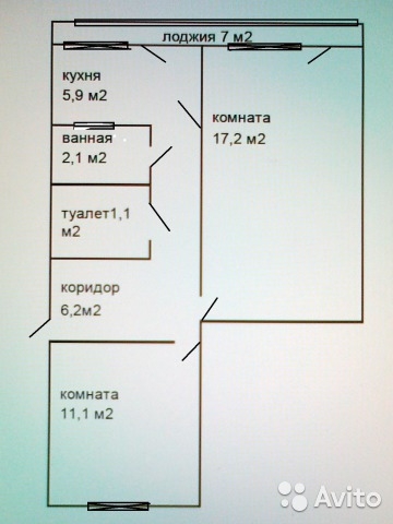 Комнаты  раздельные. Квартира не подвергалась перестройкам. Собственник. Тех паспорт и кадастровый переоформлены....