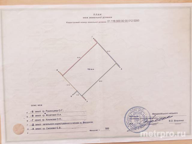 г Феодосия, ул Чкалова. Продается участок 7,56 соток, ИЖС в районе магазина Свитязь