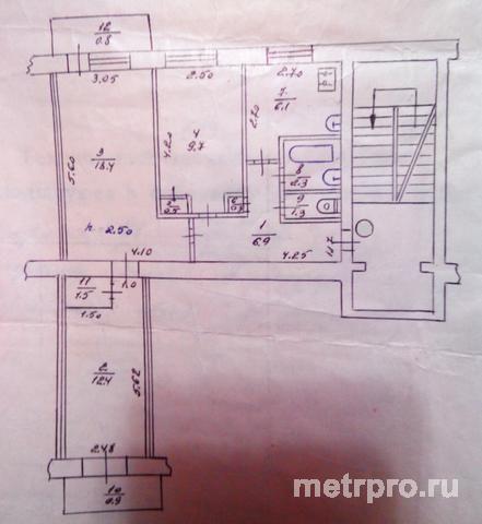 г Феодосия ул Керченское шоссе. Продается  3 комнатная квартира общей площадью 61 кв м. Квартира находиться на 5... - 1