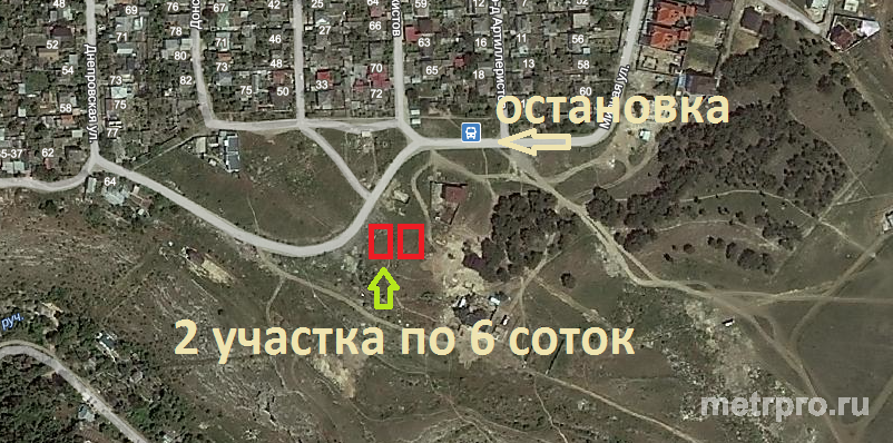 Предлагаются к продаже два участка по 6 соток на ул. Днепровской, Красная горка, ИЖС. Свет, вода , газ рядом с... - 1