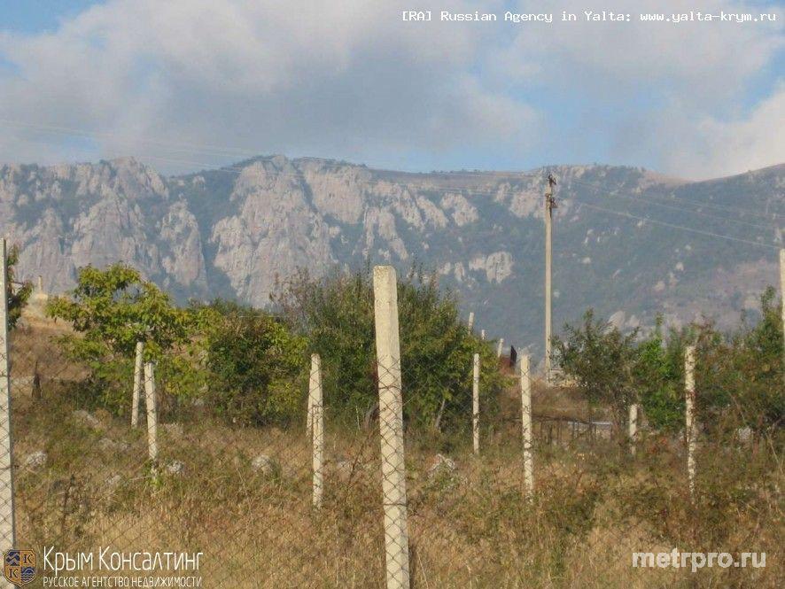 Город Алушта, Сел Верхняя Кутузовка. Земельный участок площадью 8 соток, шикарный панорамный вид. Коммуникации рядом... - 3