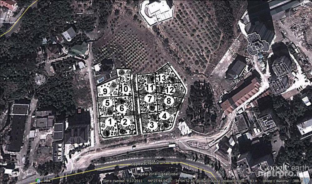 Продается участок земли в п. Кореиз (Мисхор), Ялта.  78 соток, в гос. актах.   Великолепное место под строительство... - 7