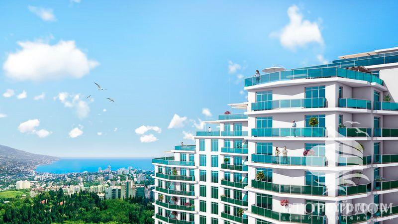 «GORIZONT PLAZA» - Современный жилой комплекс, расположенный в самом тихом районе Ялты, состоит из 3-х жилых 8 и 9... - 1