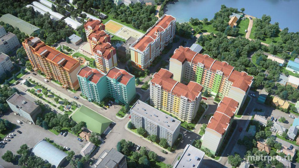 Жилой комплекс «Изумрудный» предполагает 16 десятиэтажных секций с фасадами, окрашенными в яркие, теплые тона.... - 11