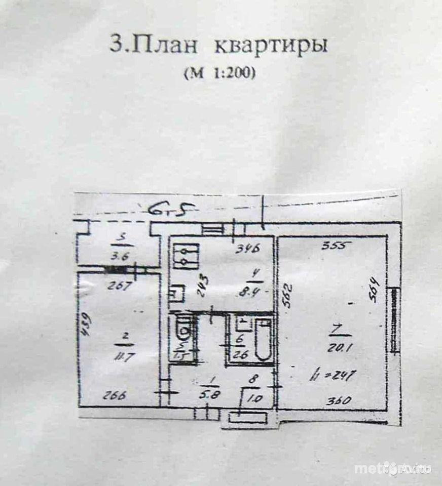 Продается отличная 2-х/комнатная квартира в Севастополе на ул. Косарева, чистый подъезд, домофон. Общая площадь... - 3
