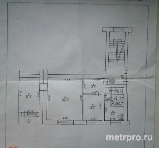 Продам 3х комнатную квартиру в Феодосии. 2 этаж пятиэтажного дома. Рядом детсад, церковь, школа, рынок, 20 минут... - 1