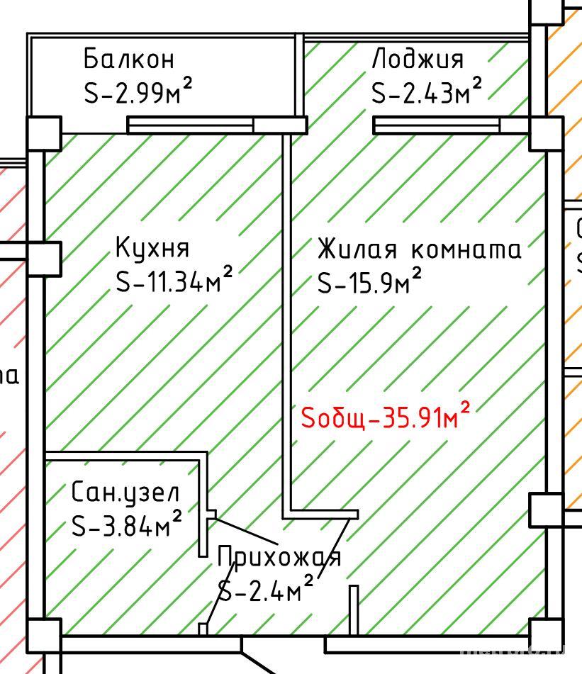 Предлагаем вам квартиру по доступной цене, на этапе строительства.  Тихий, спальный район для комфортного отдыха и... - 1