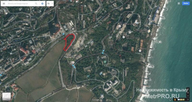 Продается земельный участок в Ялте (Ливадия),общей площадью 55 соток, гос акт частной собственности, целевое... - 1