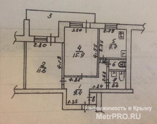 Предлагается к продаже отличная 2-комнатная квартира в самом центре Симферополя, по ул.Самокиша/Кирова (район парка... - 19