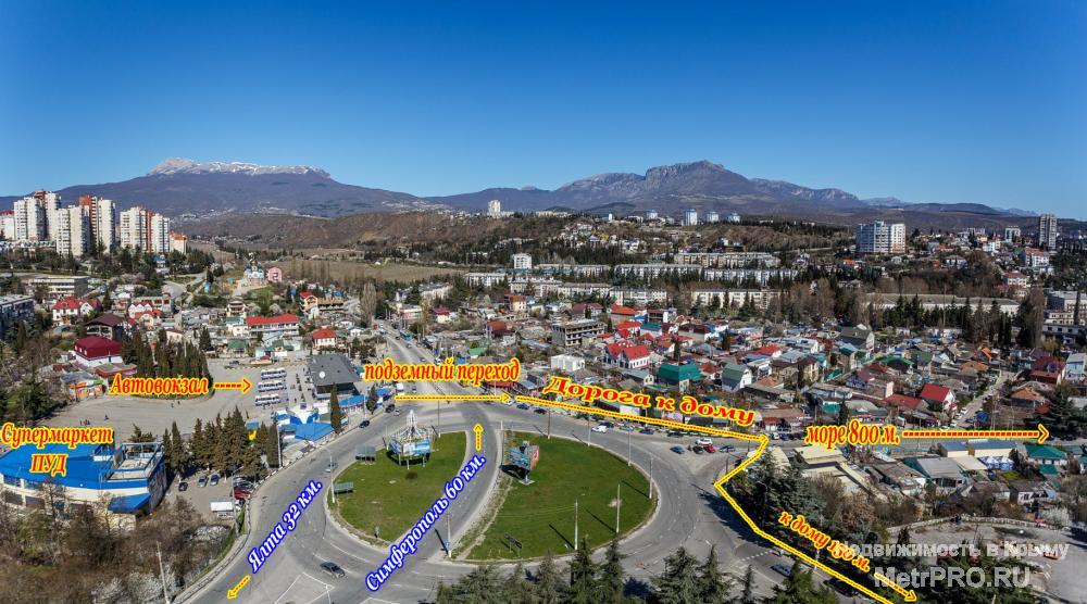 Крым г. Алушта - Рай, класса французской Ривьеры! Гостевой дом на Саранчева находится в тихой и зеленой  старой части... - 8