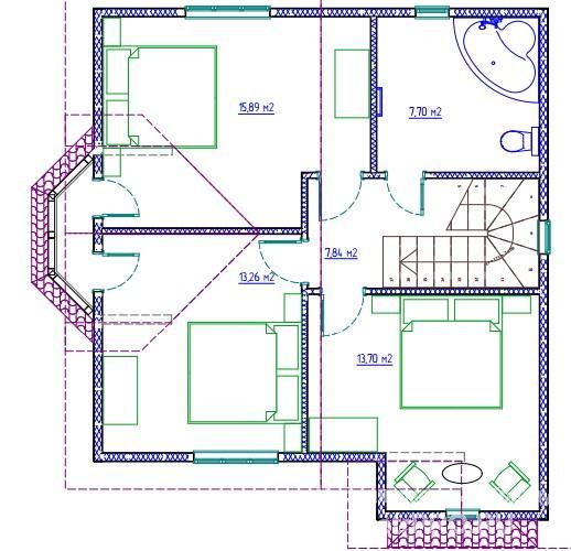 Продам дом 140 кв.м.,2 этажав с.Веселое.Дом построен по современному проекту Энергосберегающих технологий из... - 2