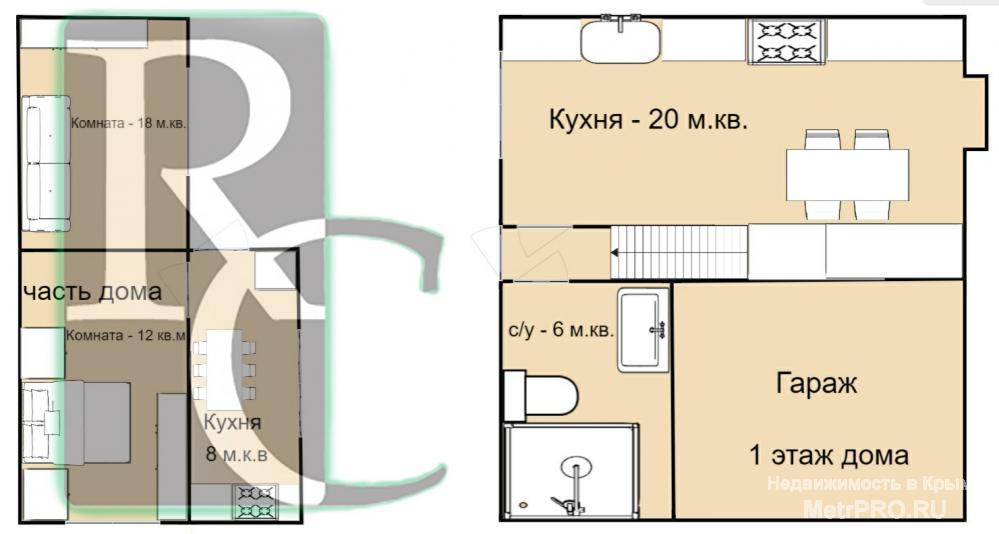 Продается два дома на одном участке по ул. Кирпичная, 300 м. от рынка «Чайка» и пл. Восставших.   Дома с входом на... - 12