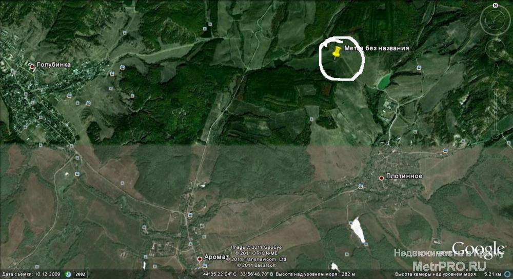Продается участок ЛПХ с озером, район п. Голубинка, поселок Аромат, вид на гору Бойко.  Участок 1 гектар из них... - 13