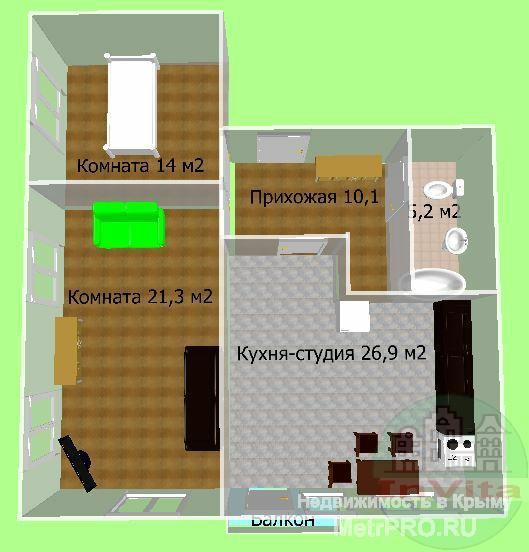 Продается просторная трехкомнатная квартира в клубном доме с одним подъездом и огороженной придомовой территорией.... - 14