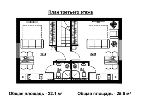 Продам студию 25.6м2 на 3 этаже нового зарегистрированного трехэтажного дома. Предчистовая отделка, газовое... - 4