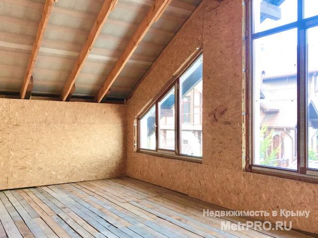 Республика Крым,  Симферопольский район,   с. Краснолесье.   Предлагается к продаже двухэтажный дом – рубленный, из... - 3