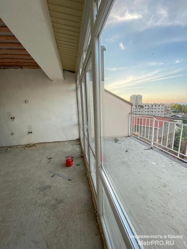 В продаже студия 22м2 (с балконом 27м2) и видом на море в районе улицы Репина, на 3 этаже.     Все городские...