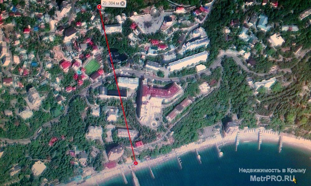 Сдается 2-х комнатная квартира под ключ с террасой и видом на море в нижнем Мисхоре (Большая Ялта) в районе... - 12