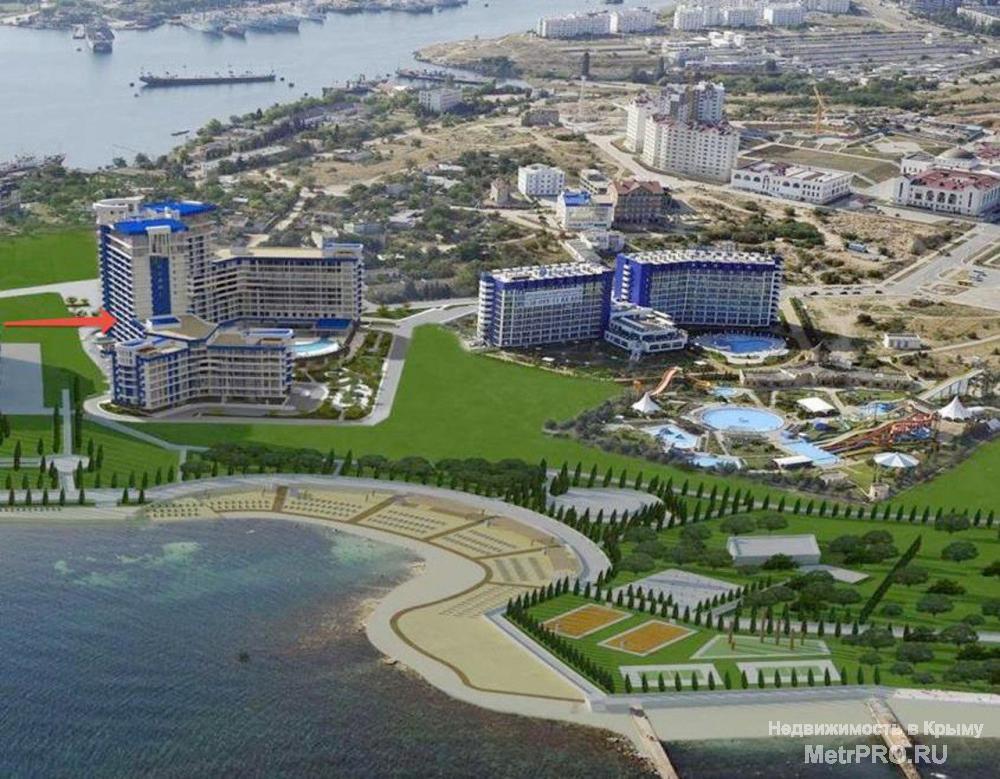 Апартаменты на берегу Черного моря в курортном комплексе «АКВА DELUXE» в Севастополе, улица Парковая, 7.  Удаленность... - 3