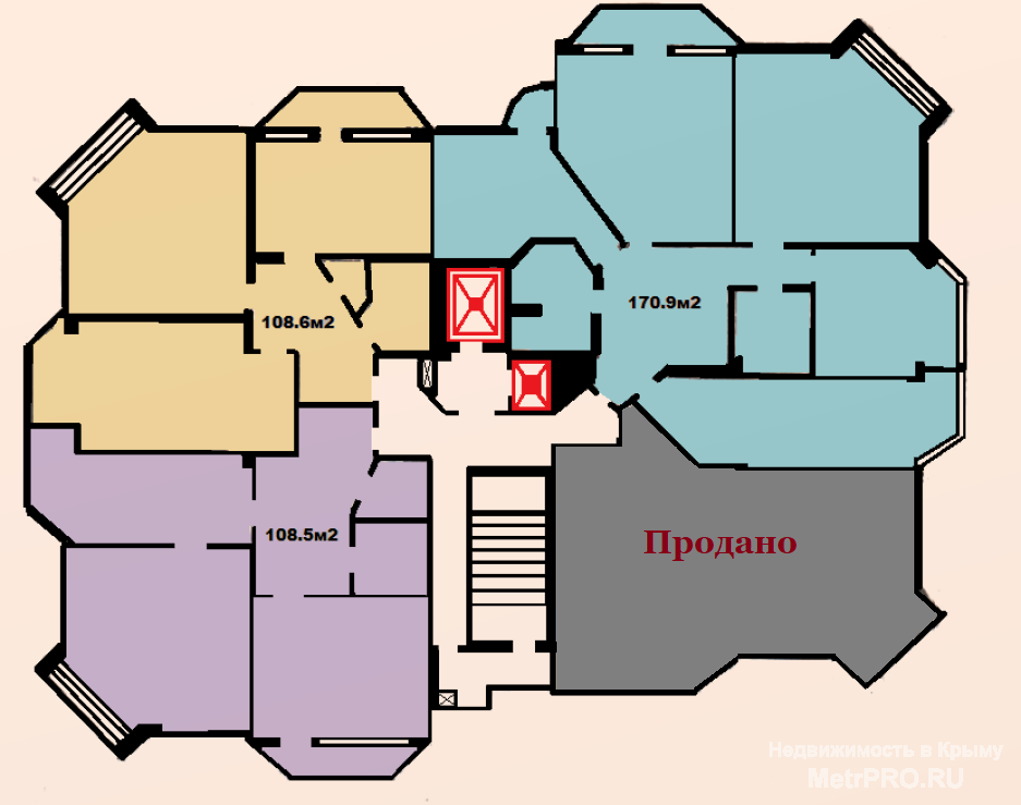 В продаже квартиры клубного дома, которые находятся на 10 этаже 12-этажного дома, в 10 минутах ходьбы от Центральной... - 21