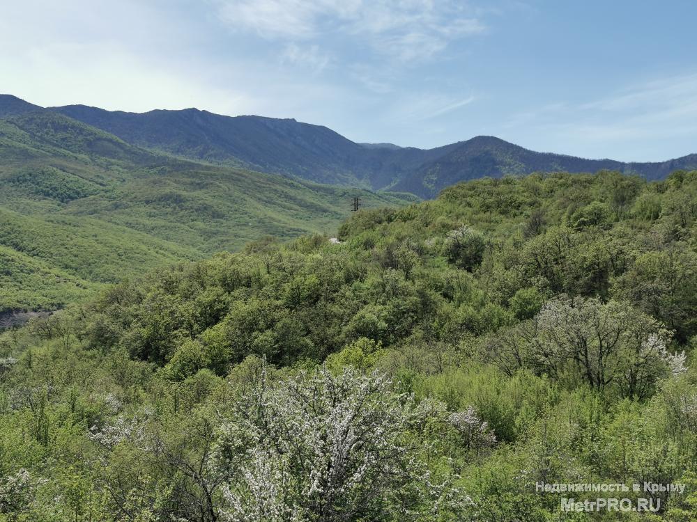 Республика Крым, г Алушта,  пос. Розовый, ул Ароматная.    В окружение леса, продается видовой земельный 11,87 соток... - 11