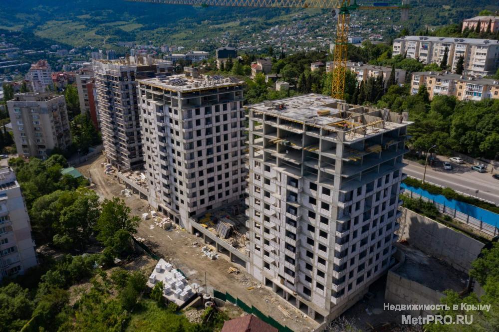 Квартира - студия в новом жилом комплексе 'ЯлтаПарк'. Классическая удобная планировка, общей площадью 33 кв.м, с... - 1