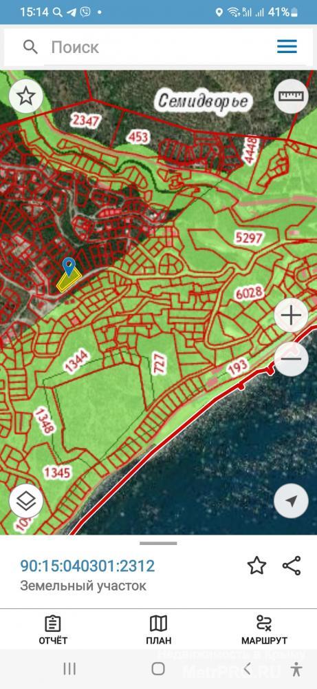 Продам участок, пос. Семидворье, от Алушты 7 км. мкр.Надежда. Участок имеет наклон, не перекрываемое панорамное... - 5